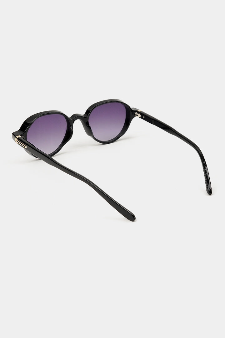 Round Sunglasses - Black - Mendeez
