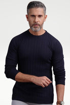 Navy Dusk Drop Needle Sweatshirt - Mendeez PK 