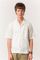 Box Fit Cuban Shirt - Off White - Mendeez