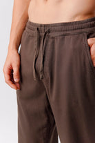 Straight Jogger Pants - Brown - Mendeez