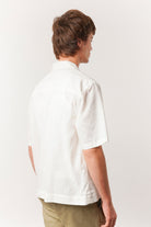 Box Fit Cuban Shirt - Off White - Mendeez