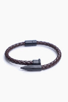 Dark Brown Black Nail Bracelet-15-MENDEEZ
