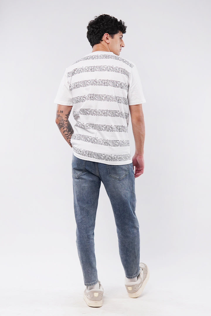 Printed T-Shirt - White - Mendeez