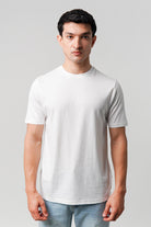 Regular Fit Crew Neck T-Shirt - White - Mendeez