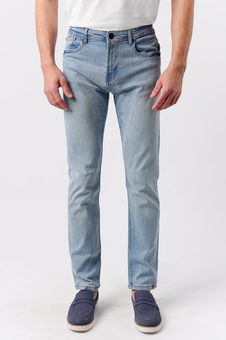 Crop Fit Denim - Sky Blue - Mendeez