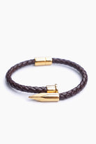 Brown Gold Nail Bracelet-16-MENDEEZ