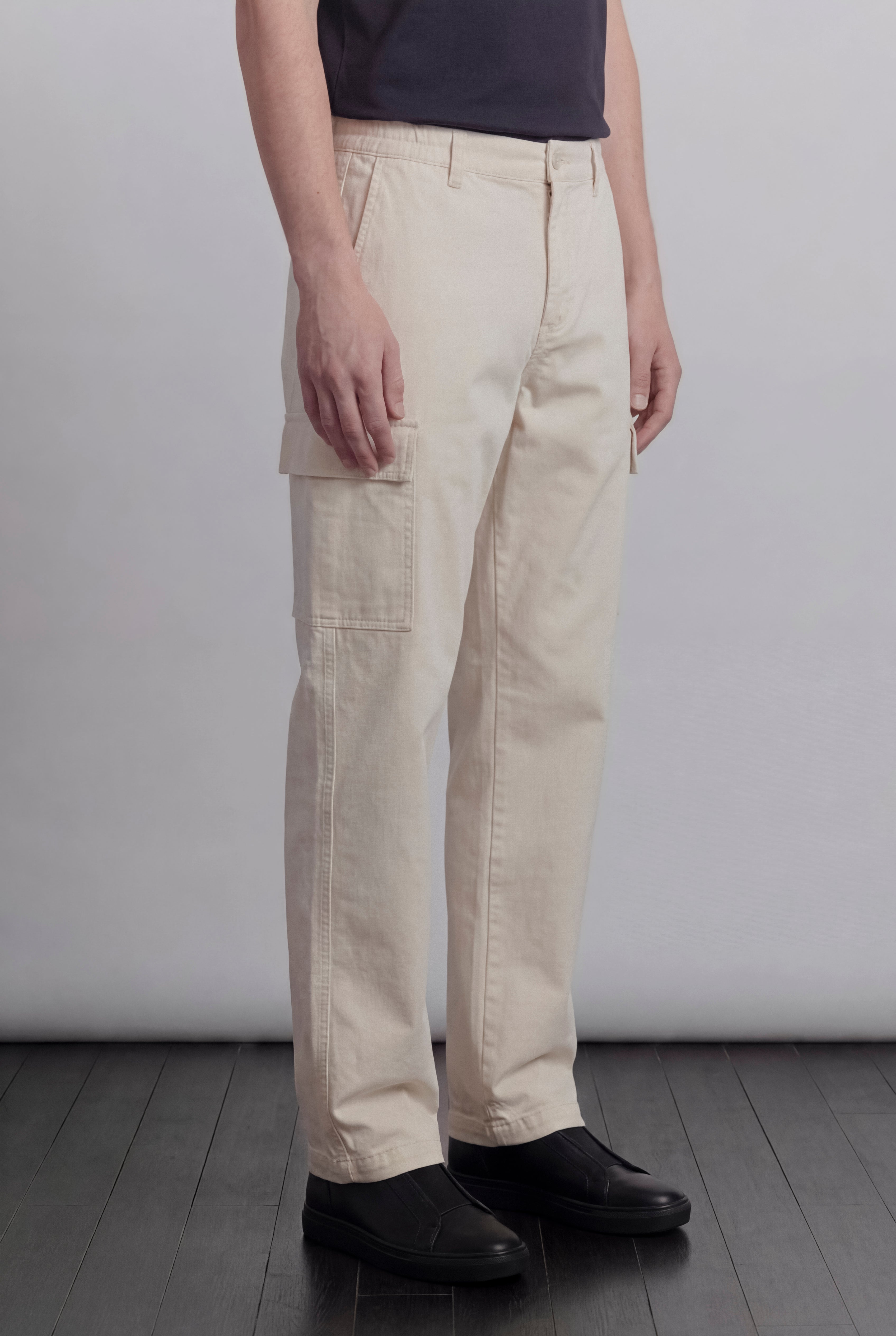 Cargo Pants - Off White - Mendeez