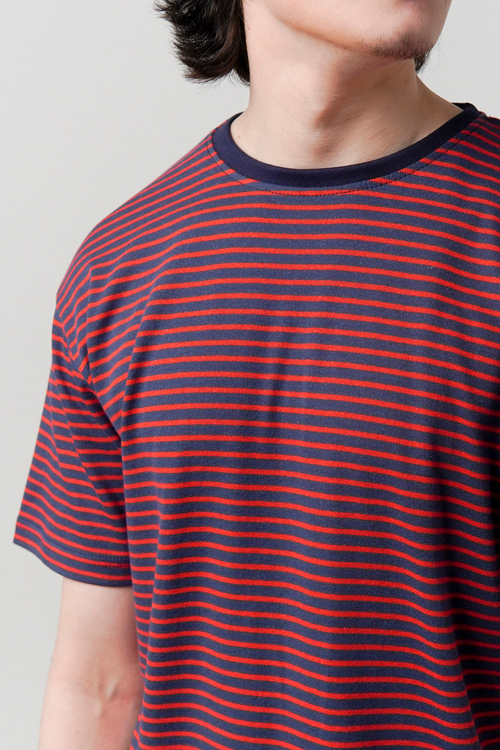 Striped T-Shirt - Blue - Mendeez