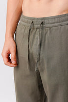 Straight Jogger Pants - Olive Green - Mendeez