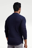 Regal Sapphire Mock Neck Sweatshirt - Mendeez PK 