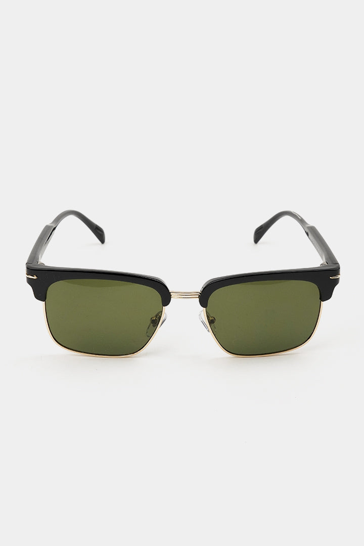 Clubmaster Sunglasses - Black - Mendeez