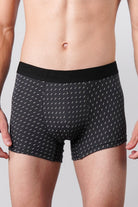 Printed Boxer Trunks - Greyish Blue - Mendeez