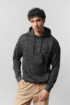 Camo Pullover Hoodie - Dark Grey - Mendeez