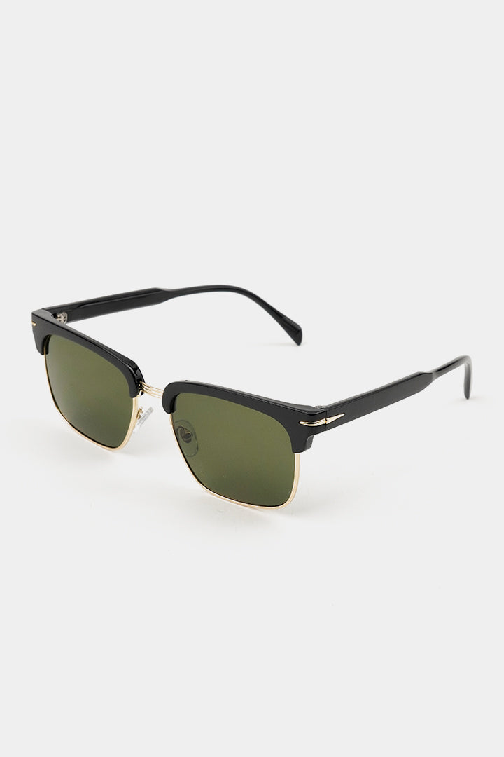 Clubmaster Sunglasses - Black - Mendeez