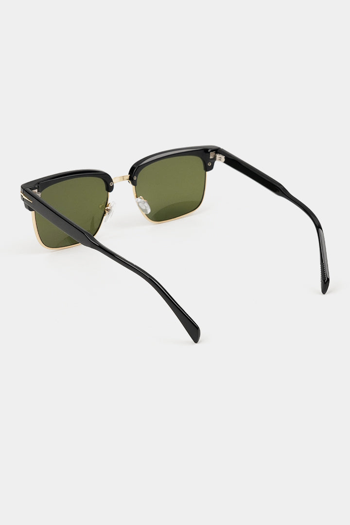 Clubmaster Sunglasses - Black - Mendeez