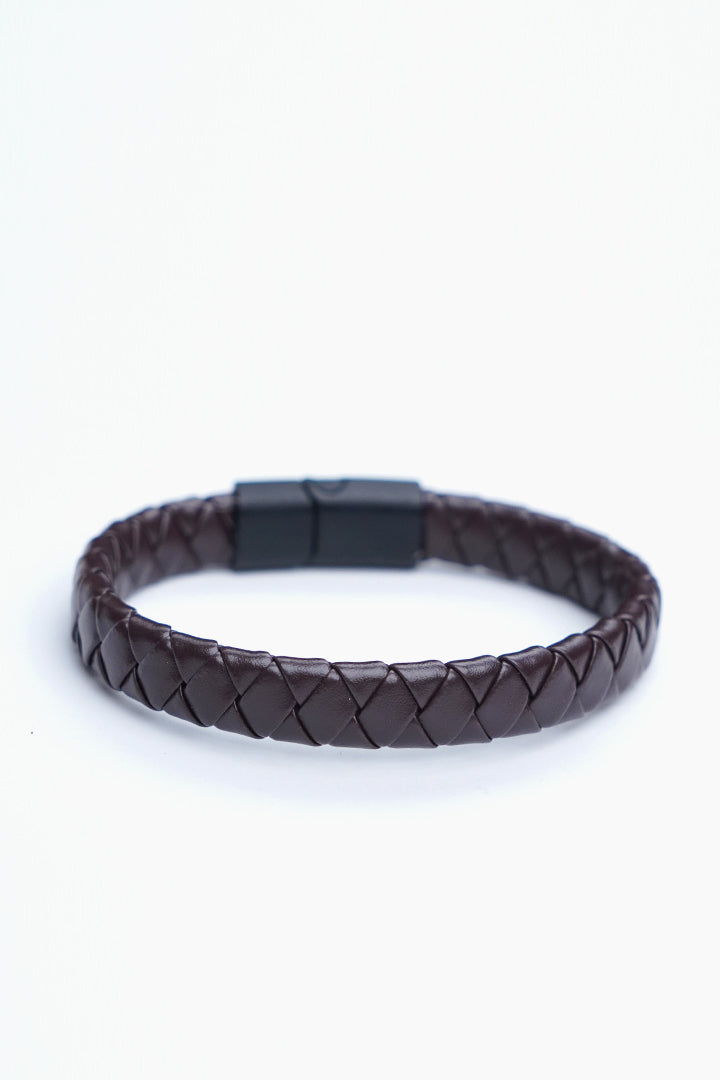 Classic Brown Braided Bracelet-18-MENDEEZ