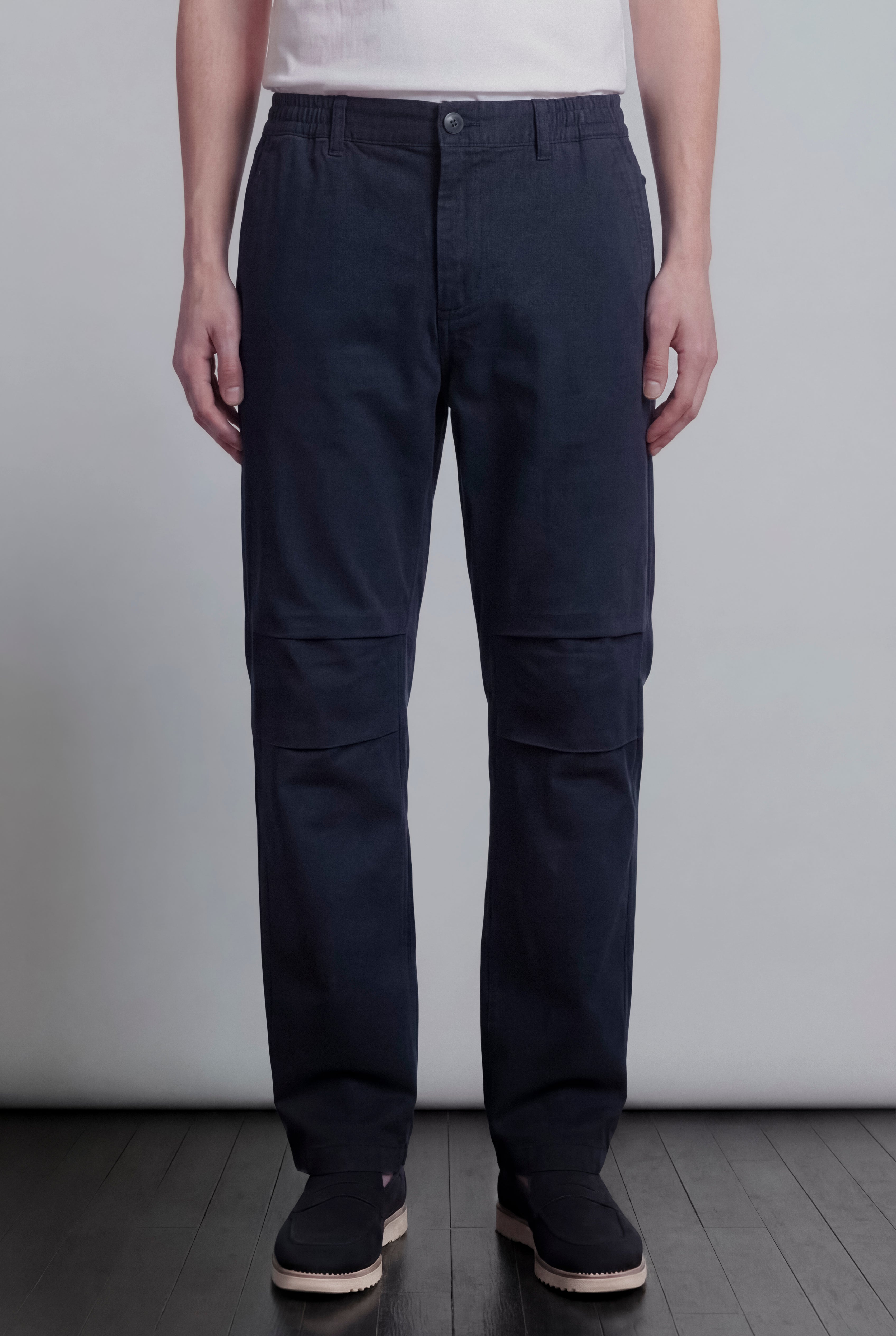 Pleated Pants - Navy Blue - Mendeez