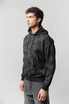 Pullover Printed Hoodie - Black - Mendeez