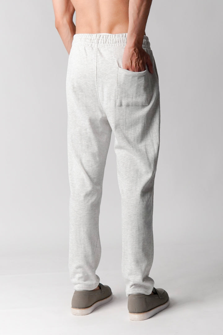 Pintex Jogger Pants - Heather Grey - Mendeez