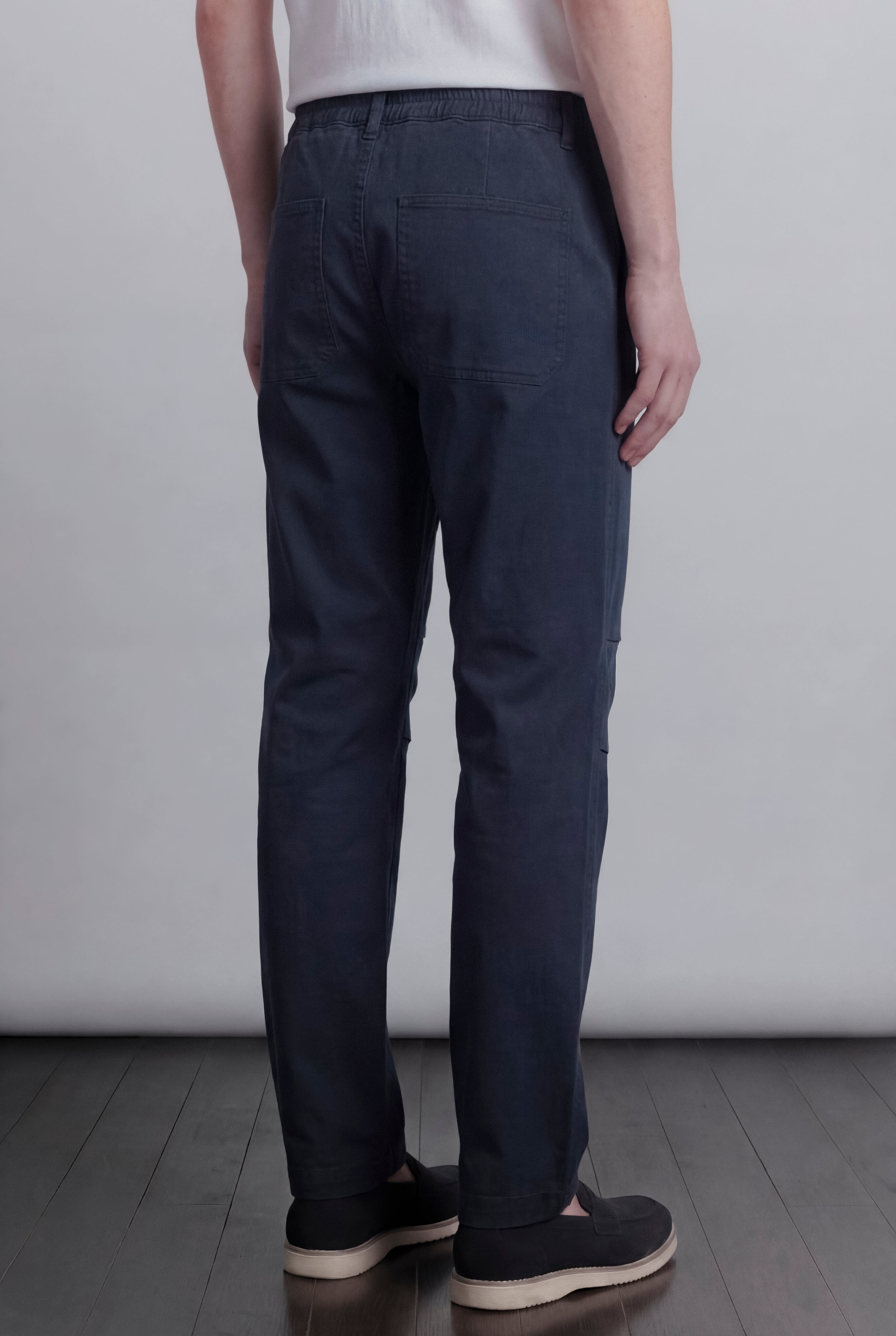 Pleated Pants - Navy Blue - Mendeez