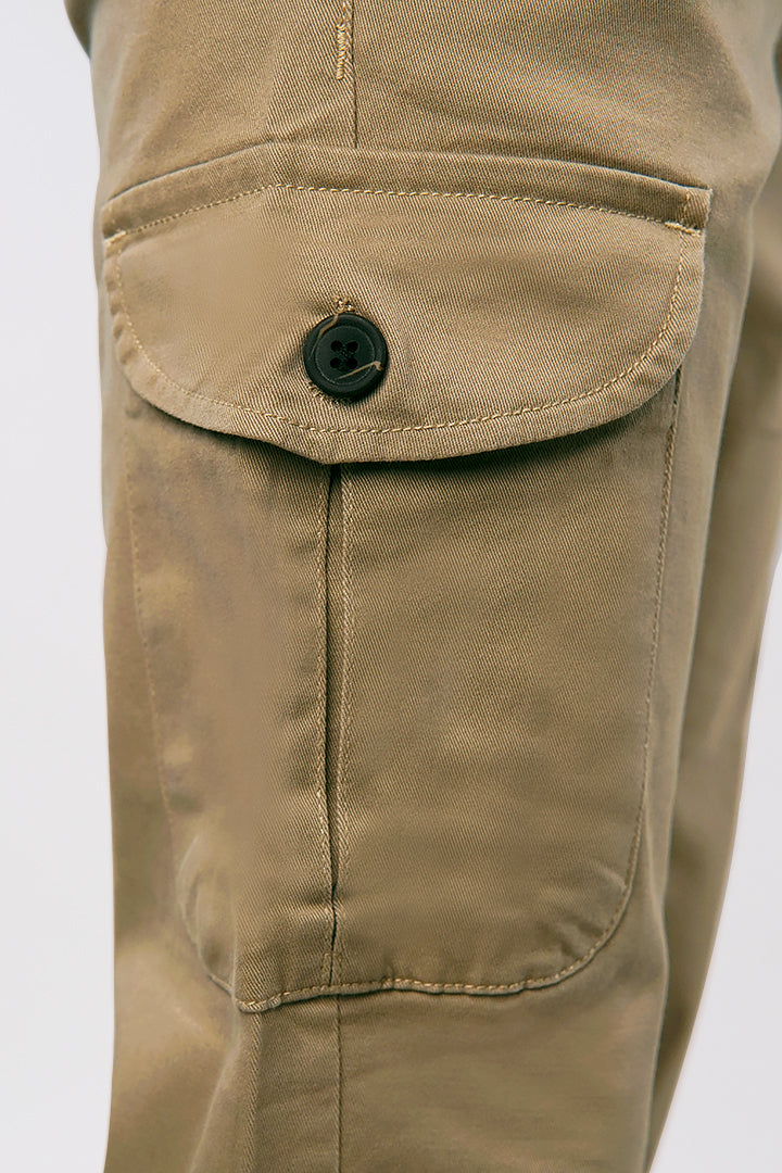 Straight Cargo Pants - Khaki - Mendeez
