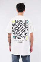 Printed Oversized T-Shirt - White - Mendeez