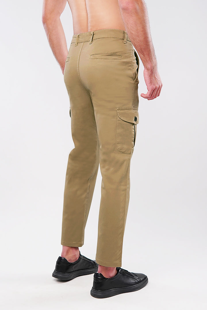 Straight Cargo Pants - Khaki - Mendeez