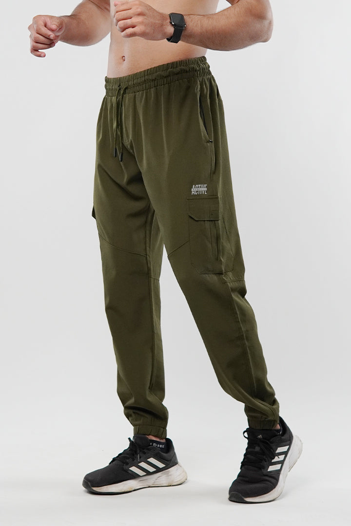 Cargo Jogger Pants - Army Green - Mendeez