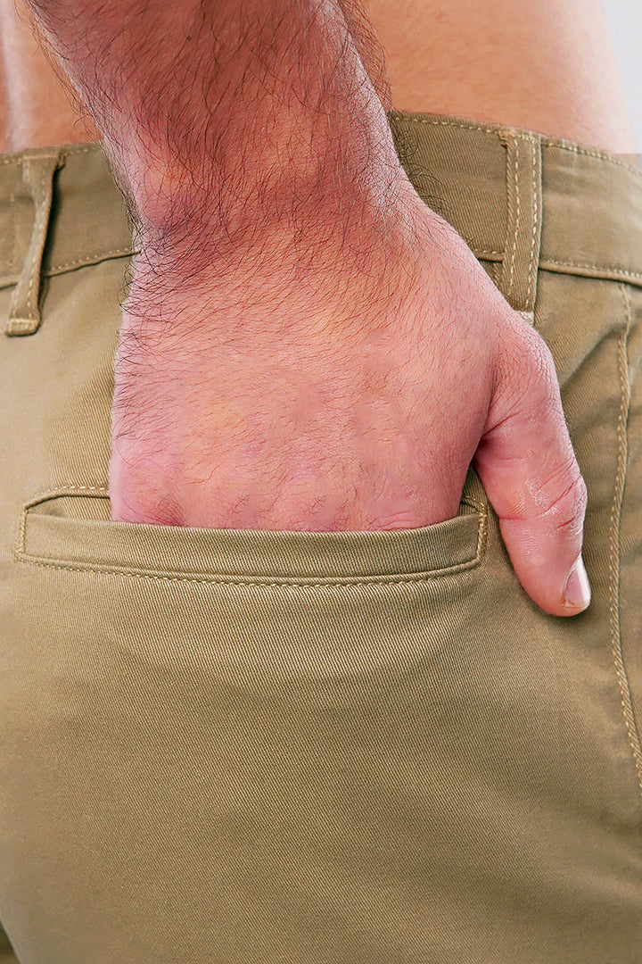 Straight Cargo Pants - Khaki - Mendeez