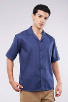 Check Cuban Shirt - Blue - Mendeez