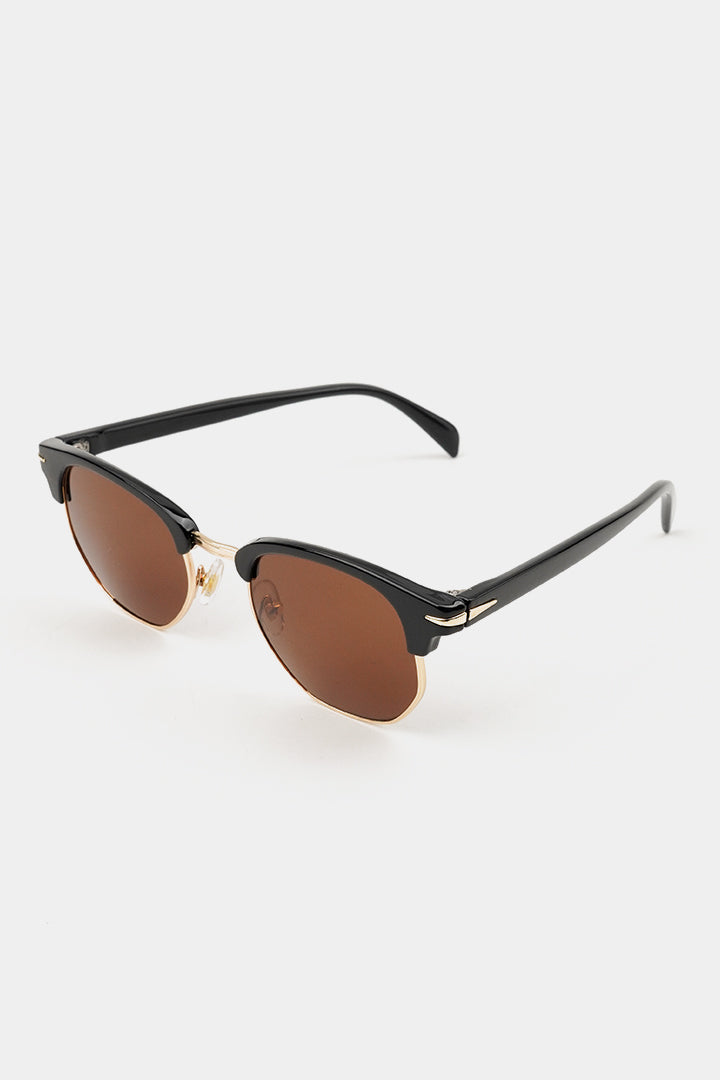 Clubmaster Sunglasses - Black - Mendeez