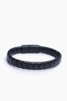 Classic Black Braided Bracelet-19-MENDEEZ