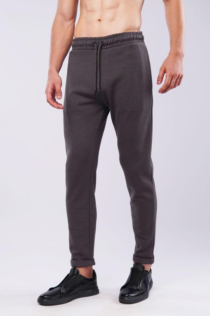 Tapered Terry Pants - Dark Grey - Mendeez