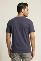 Crew Neck T-Shirt - Navy Blue - Mendeez