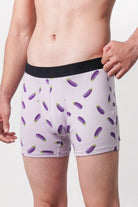 Printed All Day Boxers - Purple - Mendeez