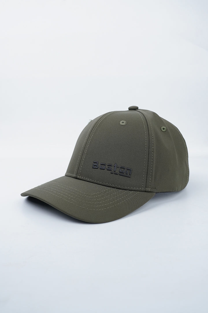 Boston Typo Cap - Khaki-1-MENDEEZ