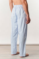 Striped Woven Pajamas - Sky Blue - Mendeez