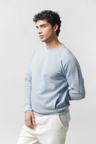 Side-Pocket Sweatshirt - Sky Blue - Mendeez