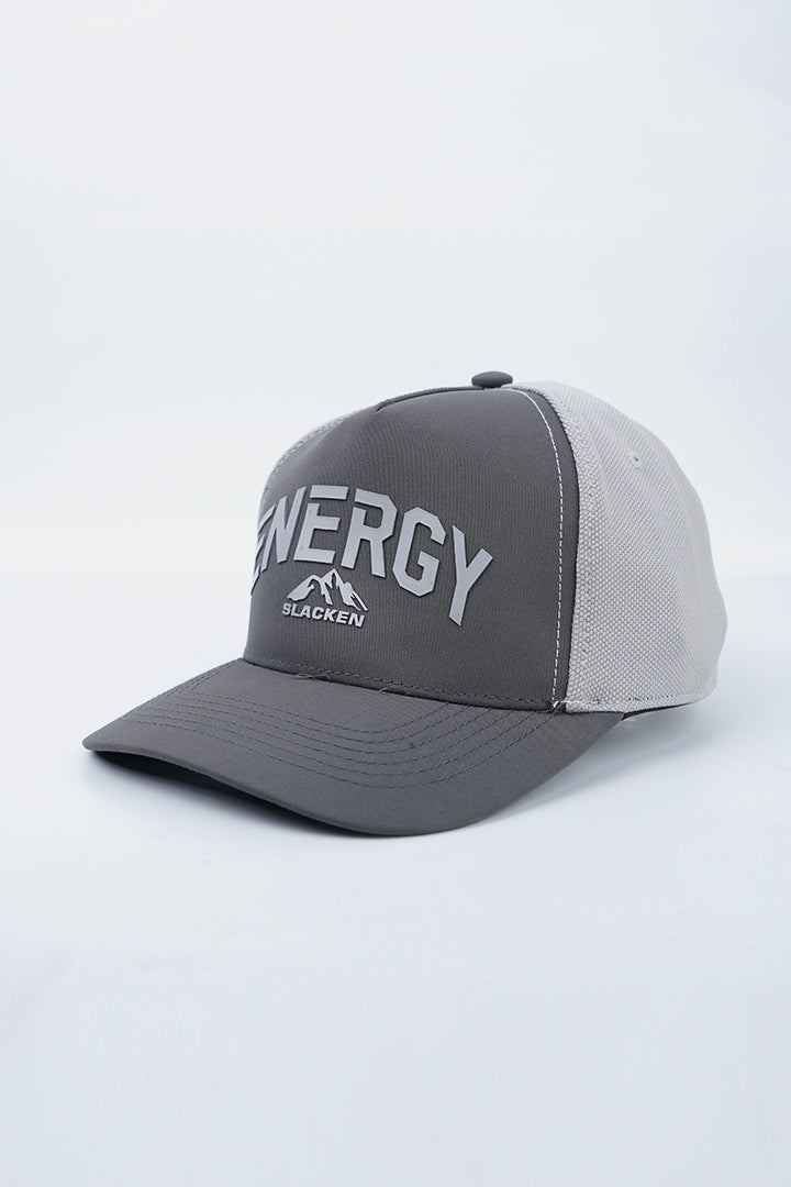 Energy Mountain Trucker Cap - Grey-1-MENDEEZ