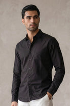Linen Shirt - Black - Mendeez