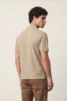 Jacquard Textured Polo - Sand - Mendeez