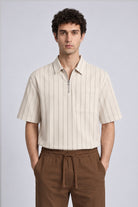 Quarter-Zip Woven Shirt