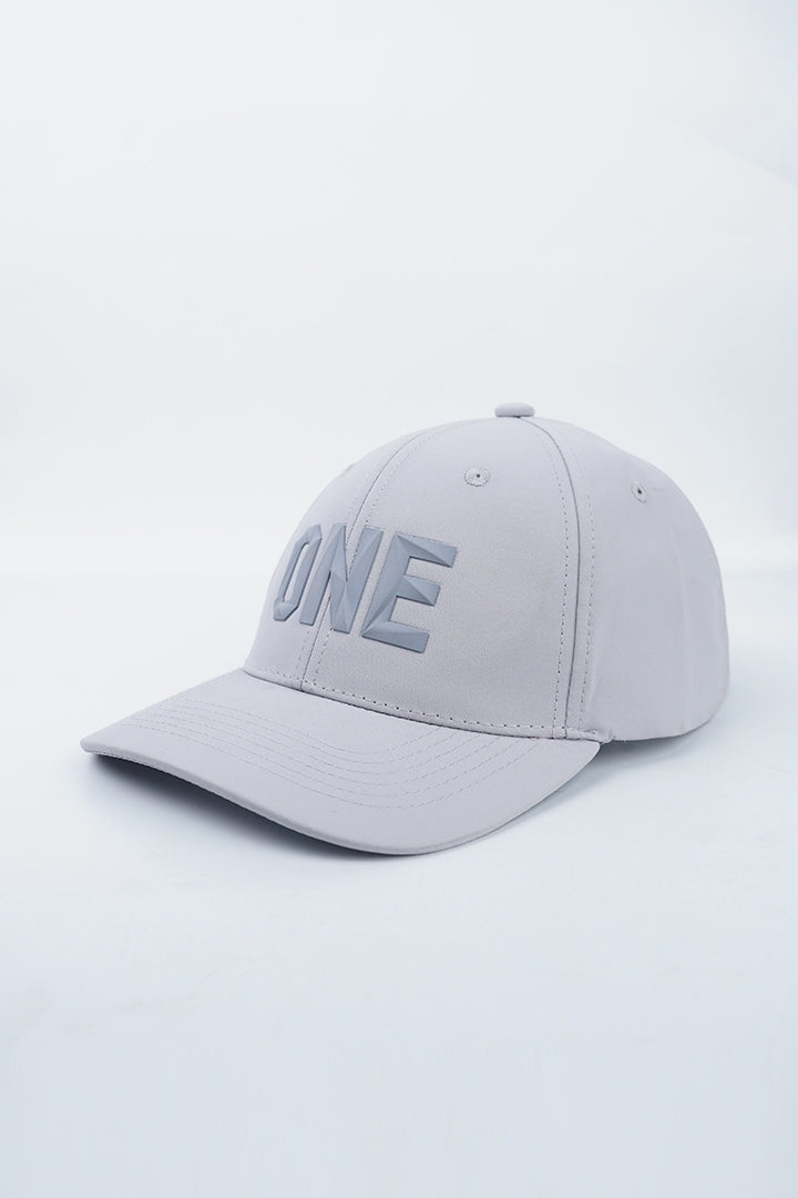 ONE Geometric Cap - Light Grey-1-MENDEEZ