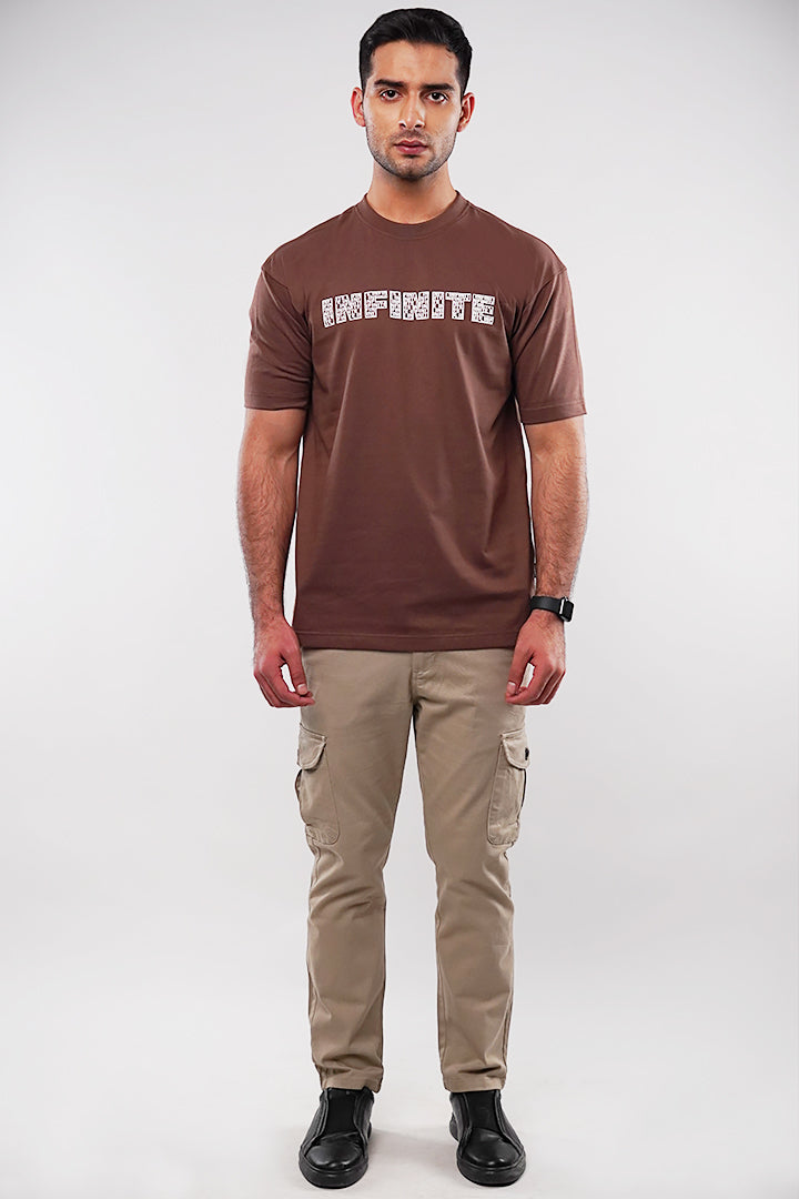 Oversized T-Shirt - Brown - Mendeez