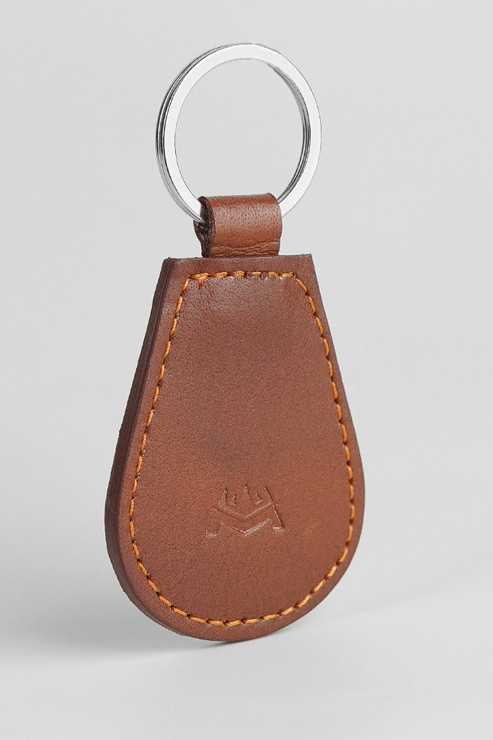 Leather Keychain - Brown - Mendeez
