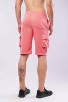 Terry Cargo Shorts - Coral Pink - Mendeez