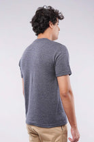 Striped Pocket T-Shirt - Grey - Mendeez