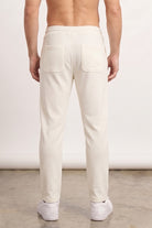 Split Hem Trousers - White-4-MENDEEZ
