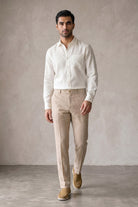 Linen Shirt - Off White - Mendeez