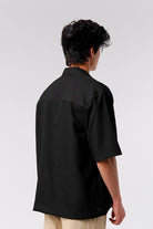 Box Fit Cuban Shirt - Black - Mendeez